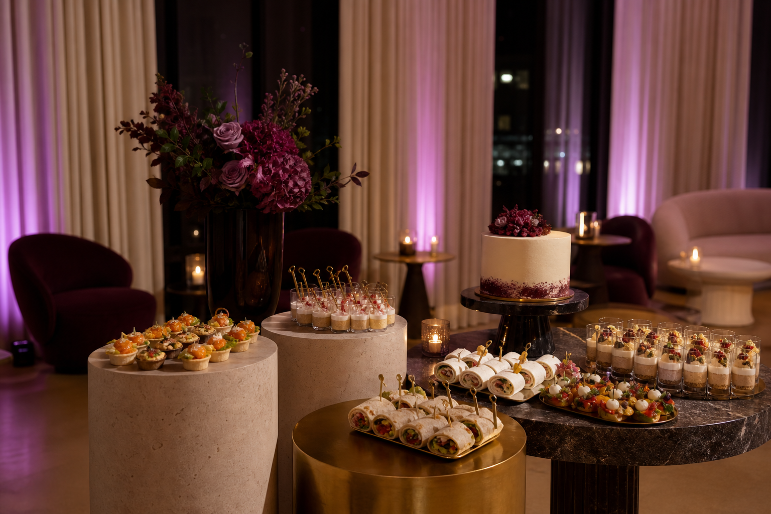 Elegant modern birthday celebration
